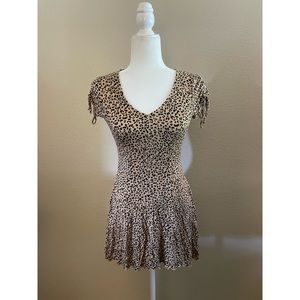 Love, Fire Leopard Print Fit & Flare Dress